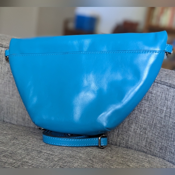 Patricia Nash Tinchi Convertible Sling Bag, Turquoise Leather - Picture 2 of 15
